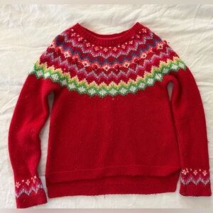 Boden Fair Isle sweater, girls 7-8yr